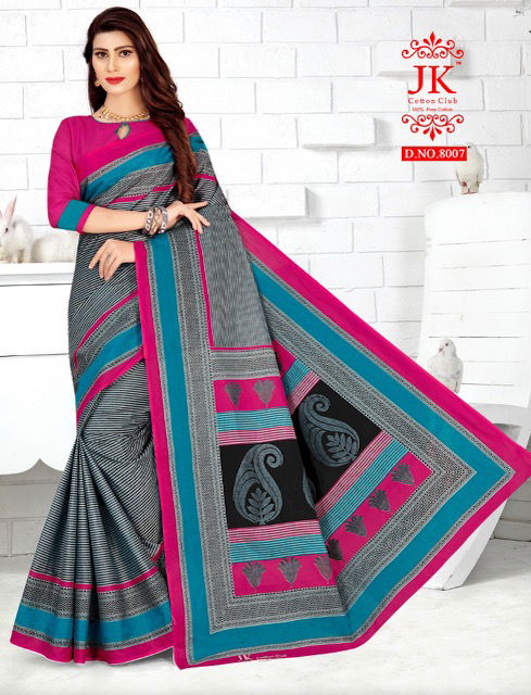 Jk Tulsi 8 Casual Daily Wear Cotton Printed Saree Collection